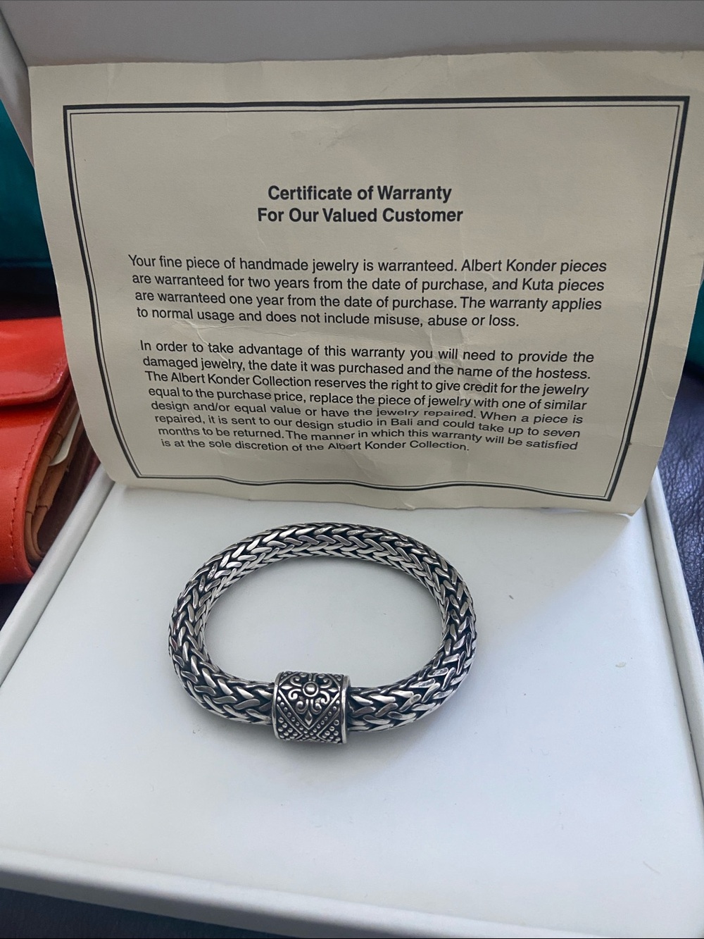 Silver Braided Bracelet - Women's Accessory